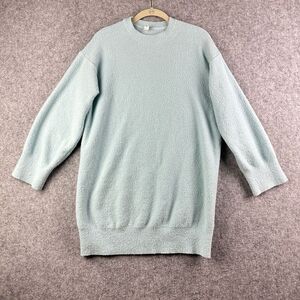 Daily Practice Anthropologie Sweater Dress Womens XS Blue Relaxed Cozy Mini*